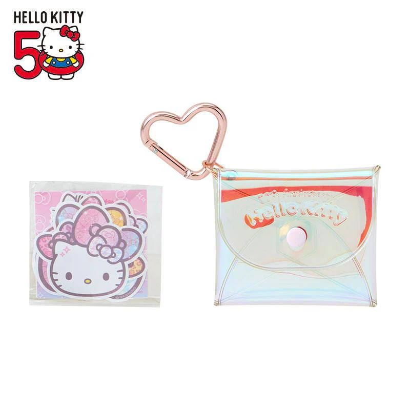 Sanrio Original Hello Kitty 50th Anniversary Sticker Set with Case [324701] - The Fashionable Ribbons Birthday
